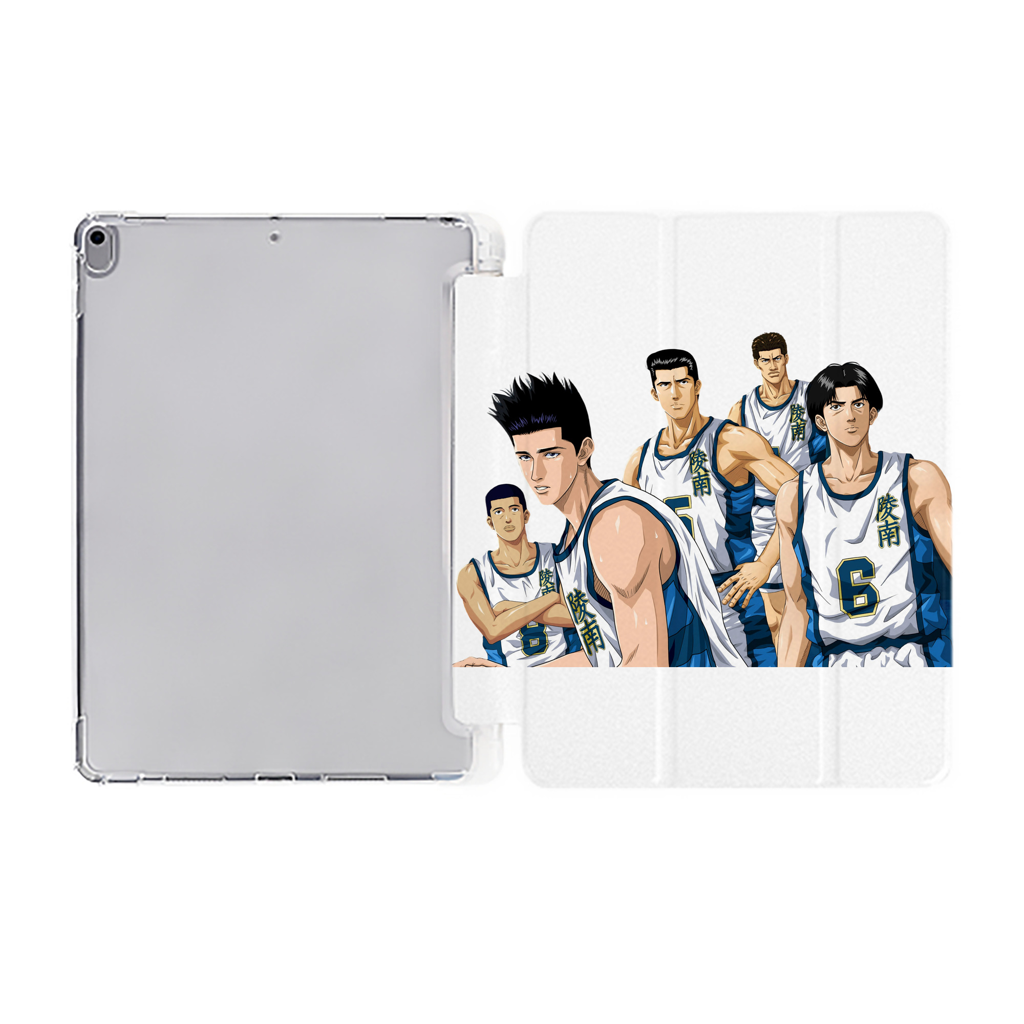 （画像用） SLAM DUNK／スラムダンク IPad ケース ペン収納付き 三つ折りスタンド PUレザー×シリコン 対応機種9.5/10.5/10.9インチ